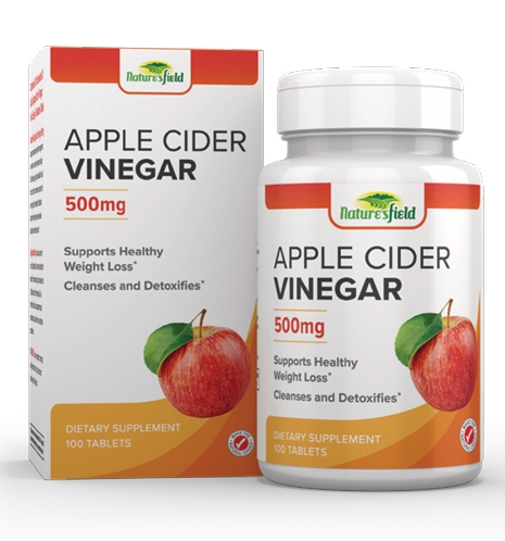 APPLE CIDER VINEGAR 500MG CAPSULES (X100)