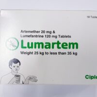 LUMARTEM (Artemether 20 mg & Lumefantrine 120mg X18 Tablets