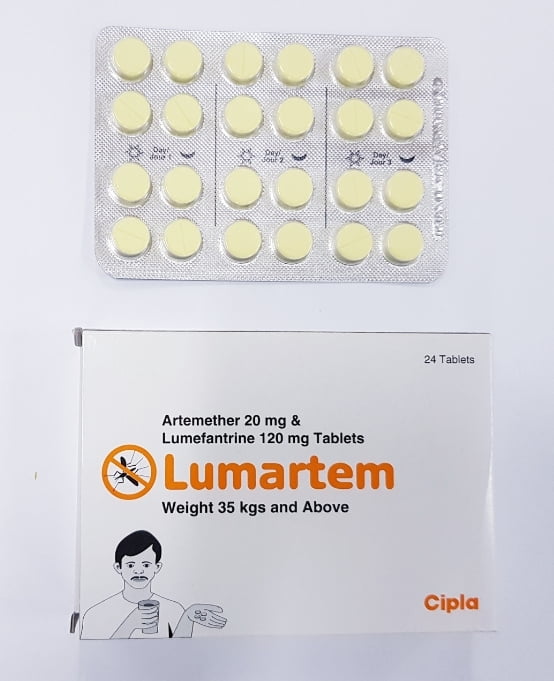 LUMARTEM (Artemether 20 mg & Lumefantrine 120mg  x24 Tablets