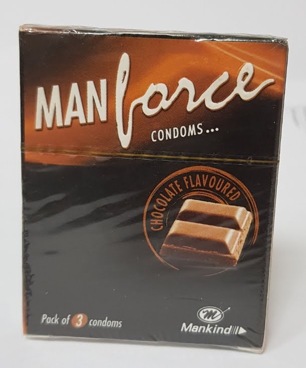MANFORCE CONDOMS Chocolate Favoured Pack of 3 Condoms