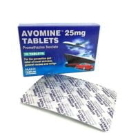 Avomine 25mg tabs x10 (manx Health care)