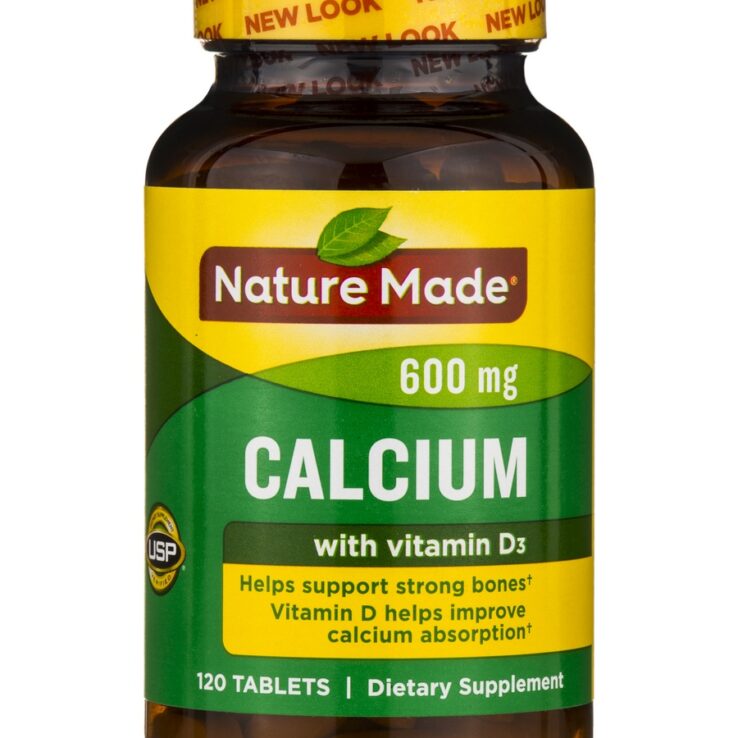 Nature made Calcium with vitamins D3 600mg x60tabs