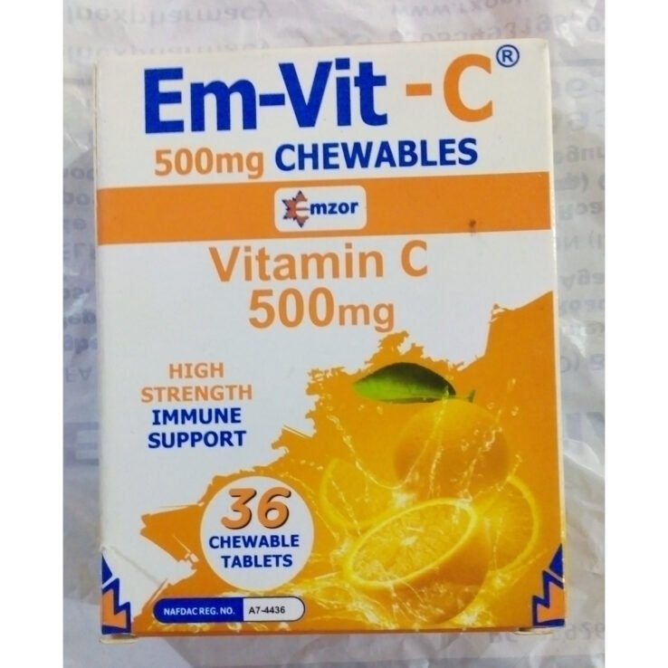 EM-VIT-C 500mg Chewables *36 tabs