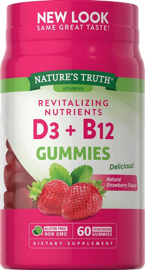 NATURE'S TRUTH REVITALIZING NUTRIENT D3+B12